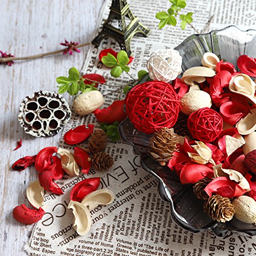 image for Qingbei Rina Gifts,Red Strawbarry Potpourri Bag,including lotus pod,Fl