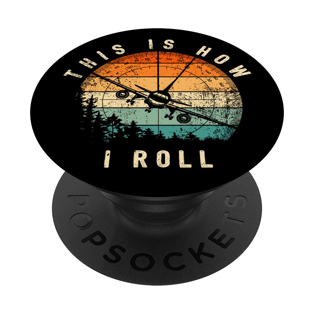 Aviation Navigation Charts Vintage Design This Is How I Roll PopSockets Swappable PopGrip