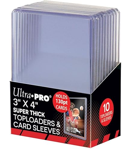 Ultra Pro Thick Card Sleeves for Thick Jersey or Memorabilia Sports Trading  Cards by Topps 2 Pack : Amazon.ca: Toys & Games