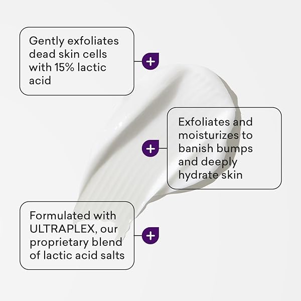 AMLACTIN KP BUMPS BE GONE – 3 OZ KERATOSIS PILARIS MOISTURIZING CREAM WITH 15% LACTIC ACID – EXFOLIATOR AND MOISTURIZER FOR DRY, ROUGH AND BUMPY SKIN (PACKAGING MAY VARY)