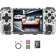 RG35XX H, Anbernic Retro Handheld Gaming Console with 64GTF Card, Dual Joystick Design 3.5-inch HD Screen Lasts up to 8 Hours High-Capacity Battery for Better Experience (64G White)