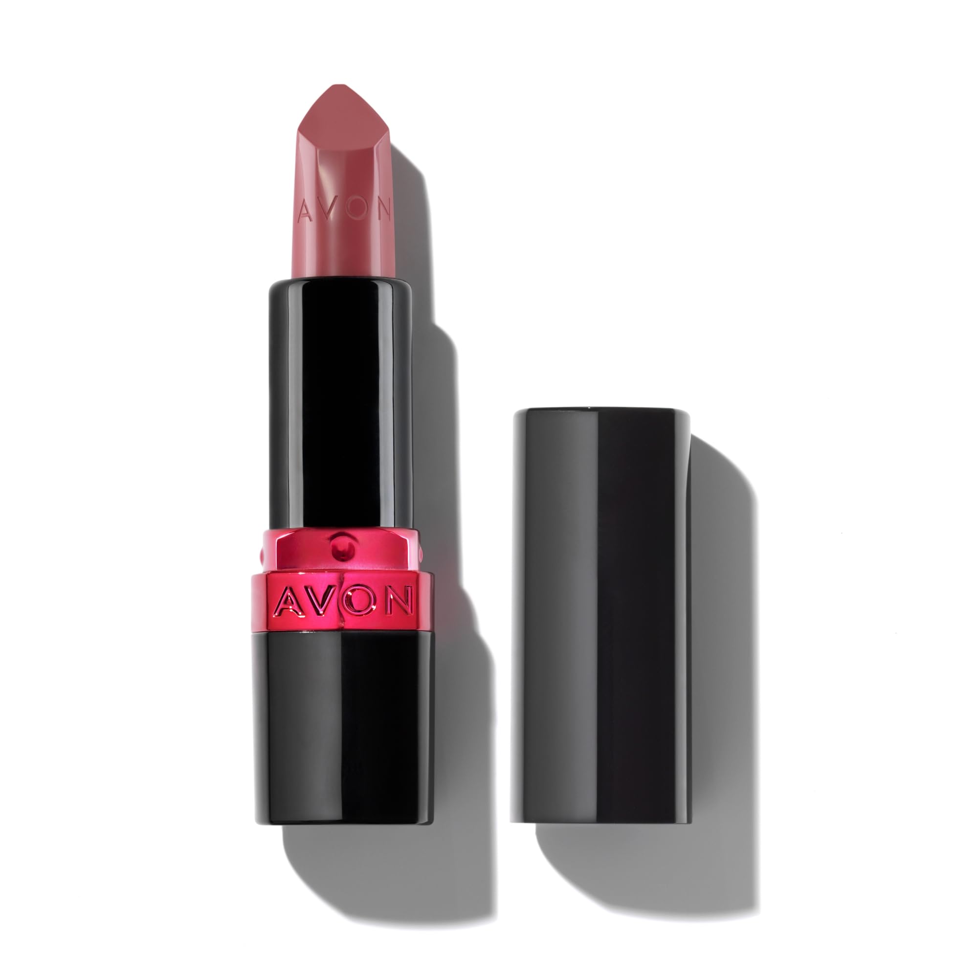 Avon Ultra Creamy Satin-finish Lipstick Blush Nude with Vitamin E, Avocado Oil and Jojoba Oil for a Creamy and Comfy Feel, Rich Colour and Full Coverage, Cruelty Free