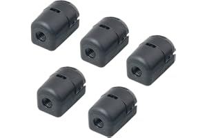 Gas Spring End Fitting Connector FMHXG 5PCS M6 Female Thread Black PA66A5 Gas Spring End Fitting Connector for Machinery Automation Equipment