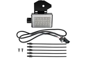 nsautolighting 2 Pin LED Under Hood Light Assembly＆Wiring Harness for 2009-2018 Dodge Ram 1500 2500 3500 Pickup Super Bright 