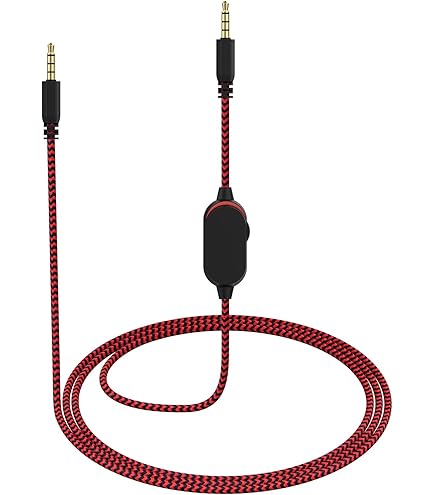 Câble De Remplacement 3,5 Mm Pour Casque Alienware - Micro Et Contrôle De Volume - Compatible Smartphones Et Tablettes