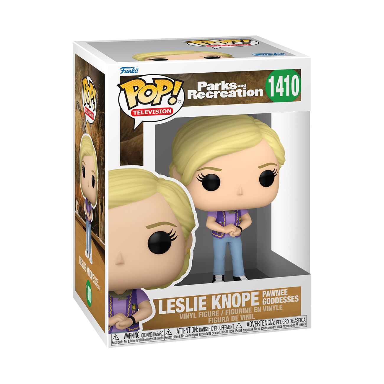 Funko POP! TV: Parks & Recreation - Leslie Knope - (Goddess) - Parks and Recreation - Collectable Vinyl Figure - Gift Idea - Official Merchandise - Toys for Kids & Adults - TV Fans
