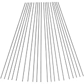 Feelers Aluminum Round Rod 1/8"(3mm) Diameter 6061 Aluminum Solid Stick for DIY Craft, 12" Length, 20 pcs