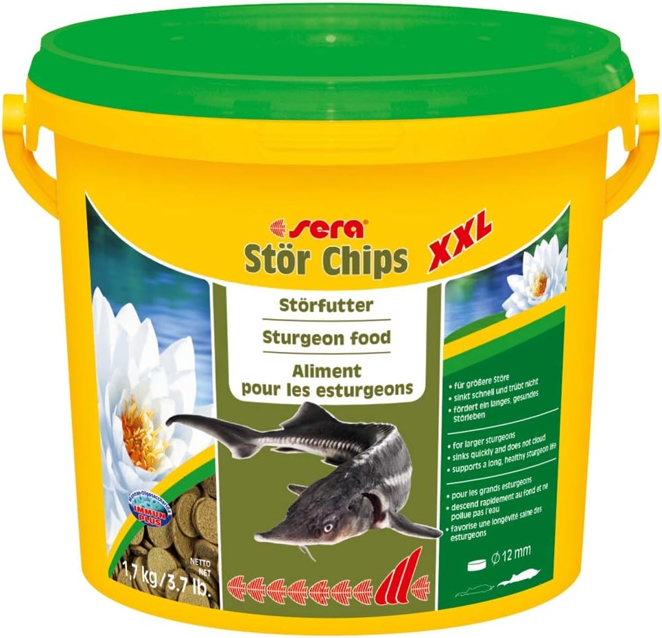 sera Sturgeon Chips XXL, Beige, 1.7 kg (Pack of 1)