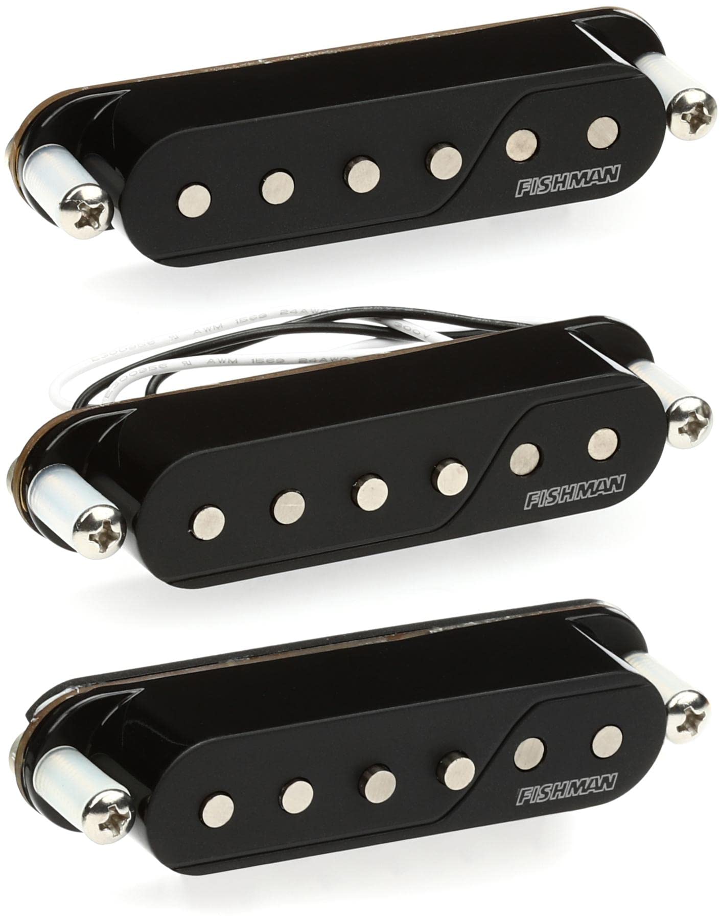 Fishman Fluence Single Coil Pickups - Black Set Of 3