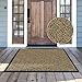casa pura Carpet Entrance Mat, Beige/Black (Mottled) 48