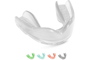 SafeJawz Elements Dual Layer Mouthguard Premium Protection Adults and Junior Gum Shield with Case for Boxing, MMA, Rugby, Martial Arts, Judo and All Contact Sports