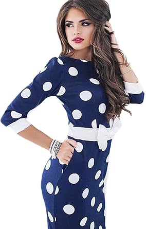 polka dot work dress