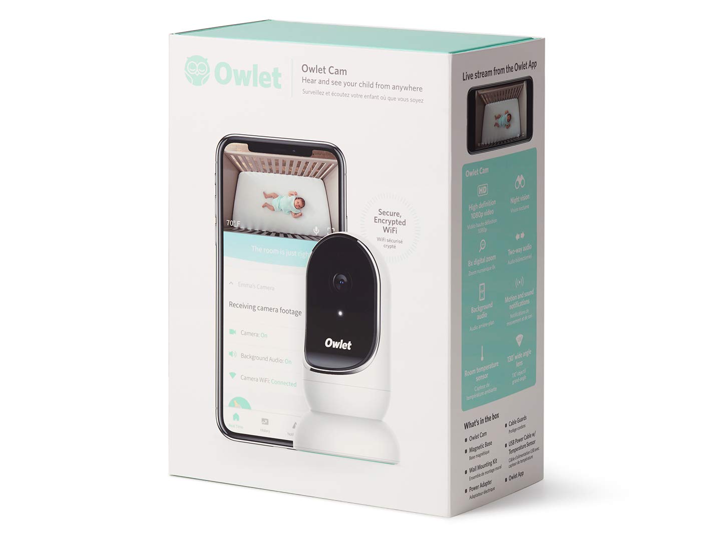 WiFi Camera Owlet Cam Baby Video Monitor Monitors Baby