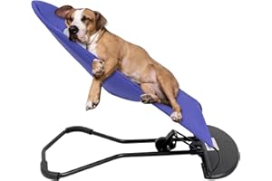 QUSKLISU Pet Rocking Chair, Portable Dog Rocker Bed Chair 4 Modes Adjustments Pet Rocker Bed Washable Removable Small Dogs Cots Sofa Beds for Pets Under 33lbs/15Kg (Purple)