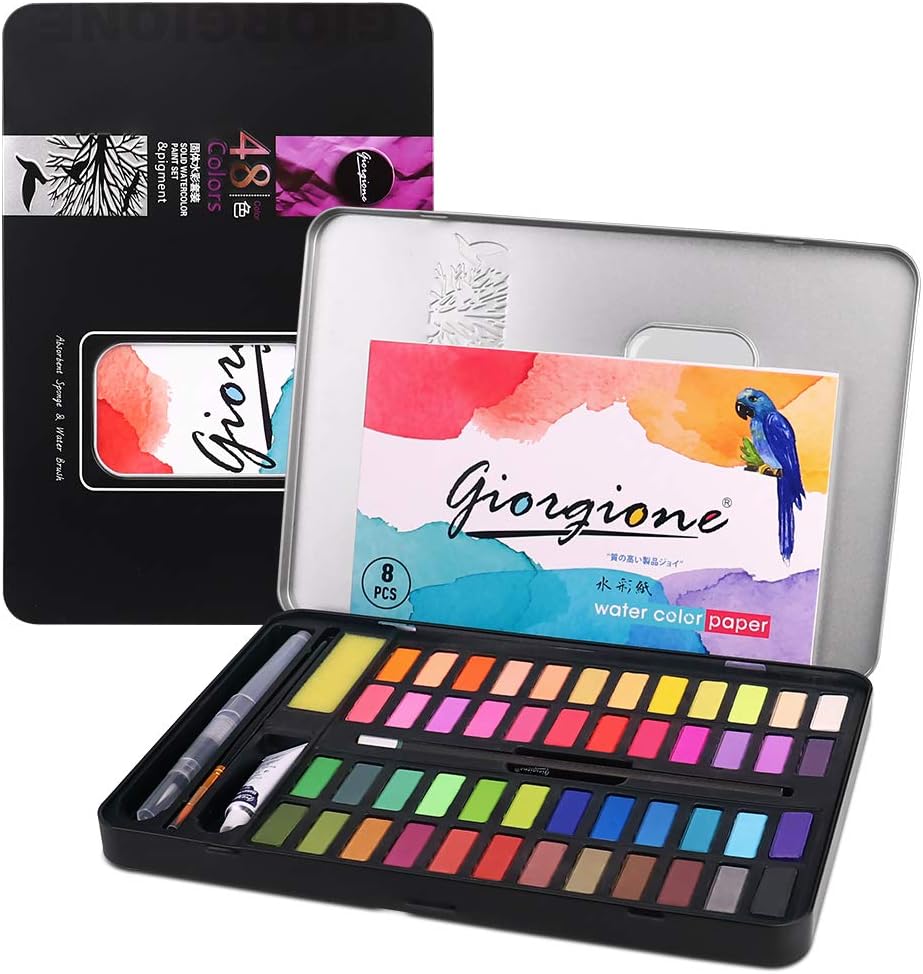 Kids Watercolor Paint Set, Art Supplies Painting Gifts for