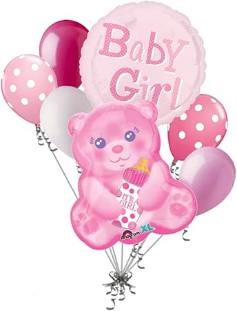 welcome home baby girl balloons