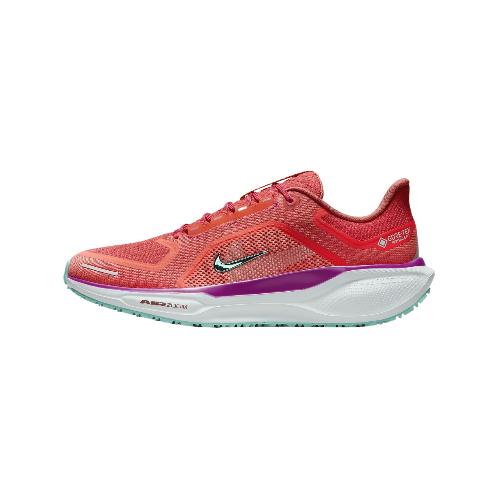 Nike Pegasus 41 Gore-TEX Men's Waterproof Road Running Shoes (HM8872-600, Picante Red/Bright Crimson/Vivid Grape/) Size 9 Image