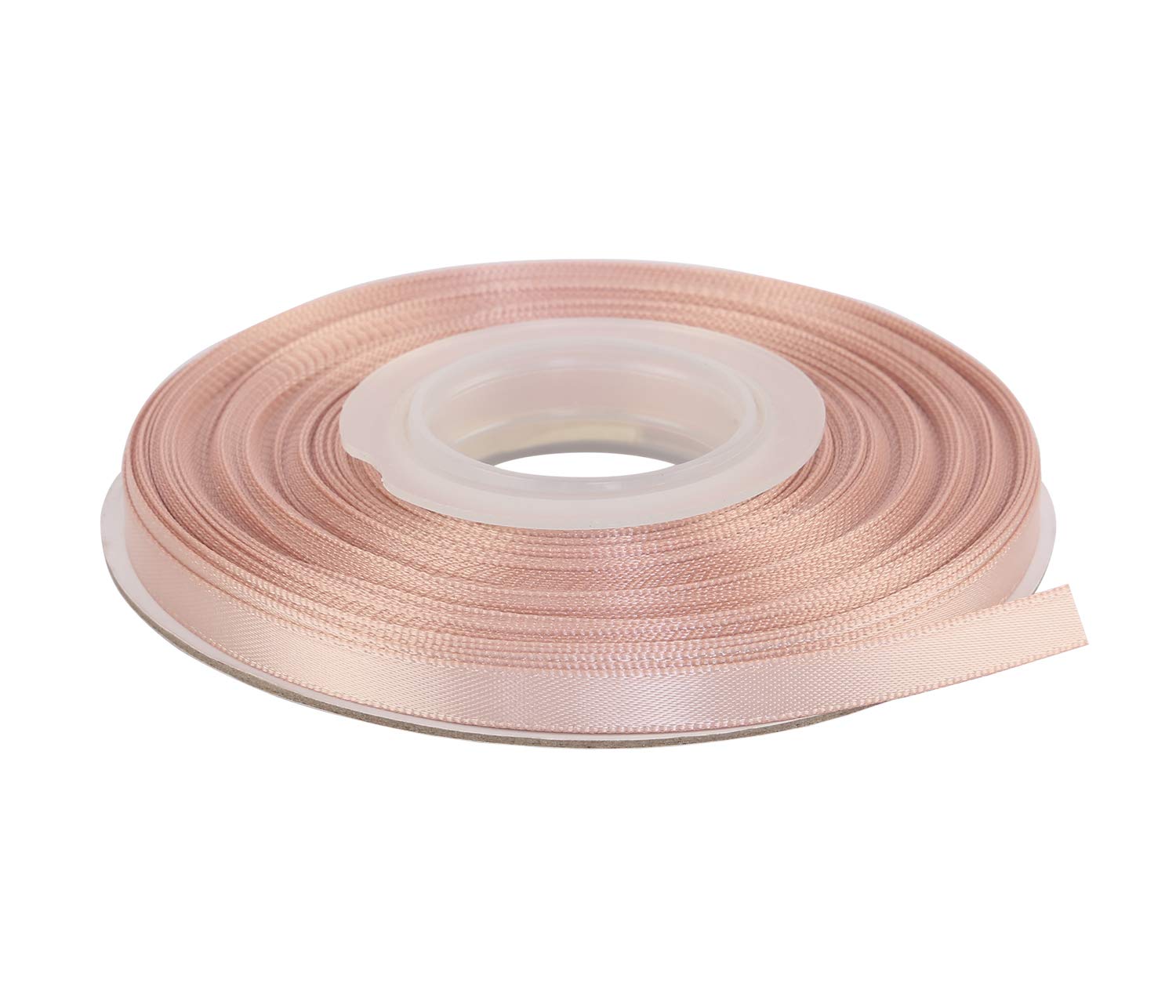 Ribbonitlux 6mm Wide Double Face Satin Ribbon 22 Meters (813-Vanilla, Set for Gift Wrapping, Party Decor, Sewing Applications, Wedding and Craft