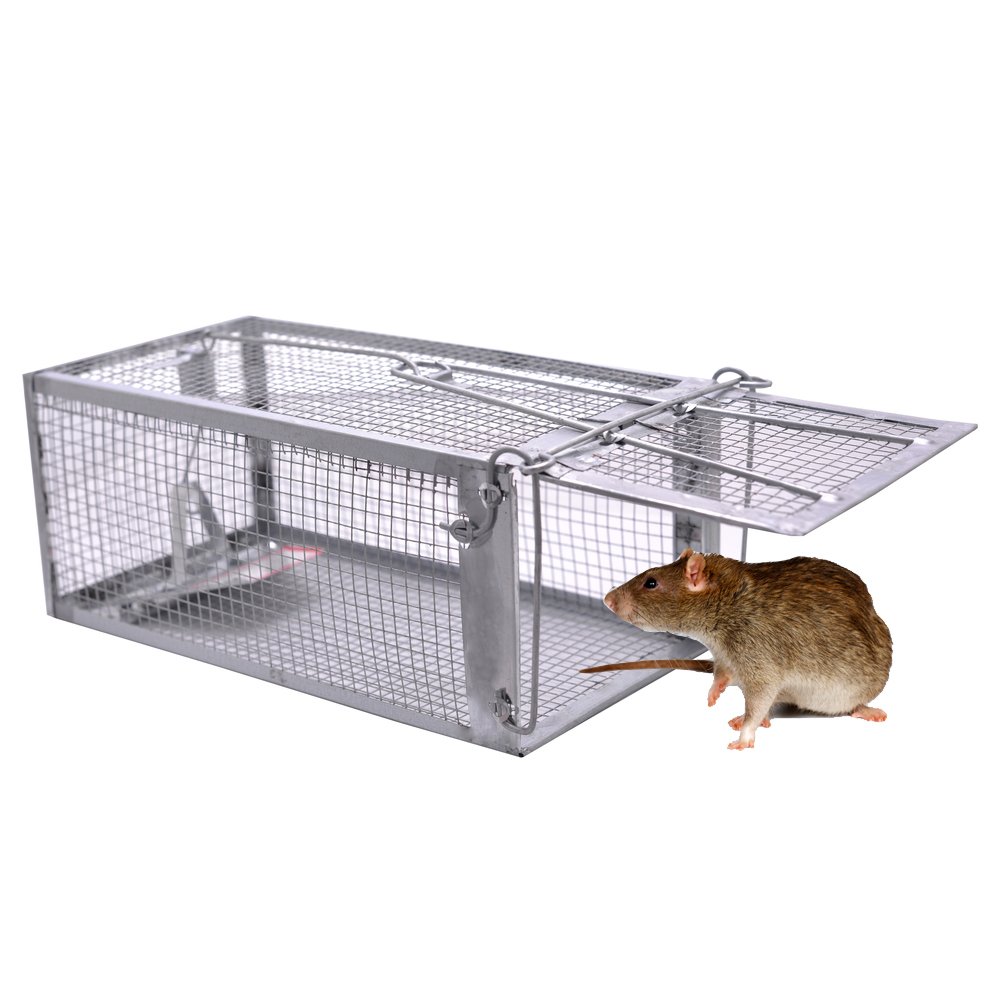 Humane Rat Trap Live Mouse Cage Trap for Mice Chipmunks and Other Similar-Sized Rodents, Indoors and Outdoors