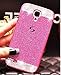 Galaxy S5 Case ,LA GO GO(TM) Luxury Handmade Diamond Hybrid Glitter Bling Hard PC Shiny Sparkling with Crystal Rhinestone Cover Case for Samsung Galaxy S5 i9600 (Pink, Galaxy S5)