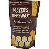 Meyer's Pure Domestic USA Beeswax, Not Imported, Additive Free Triple Filtered Pellets for All Your Do It Yourself