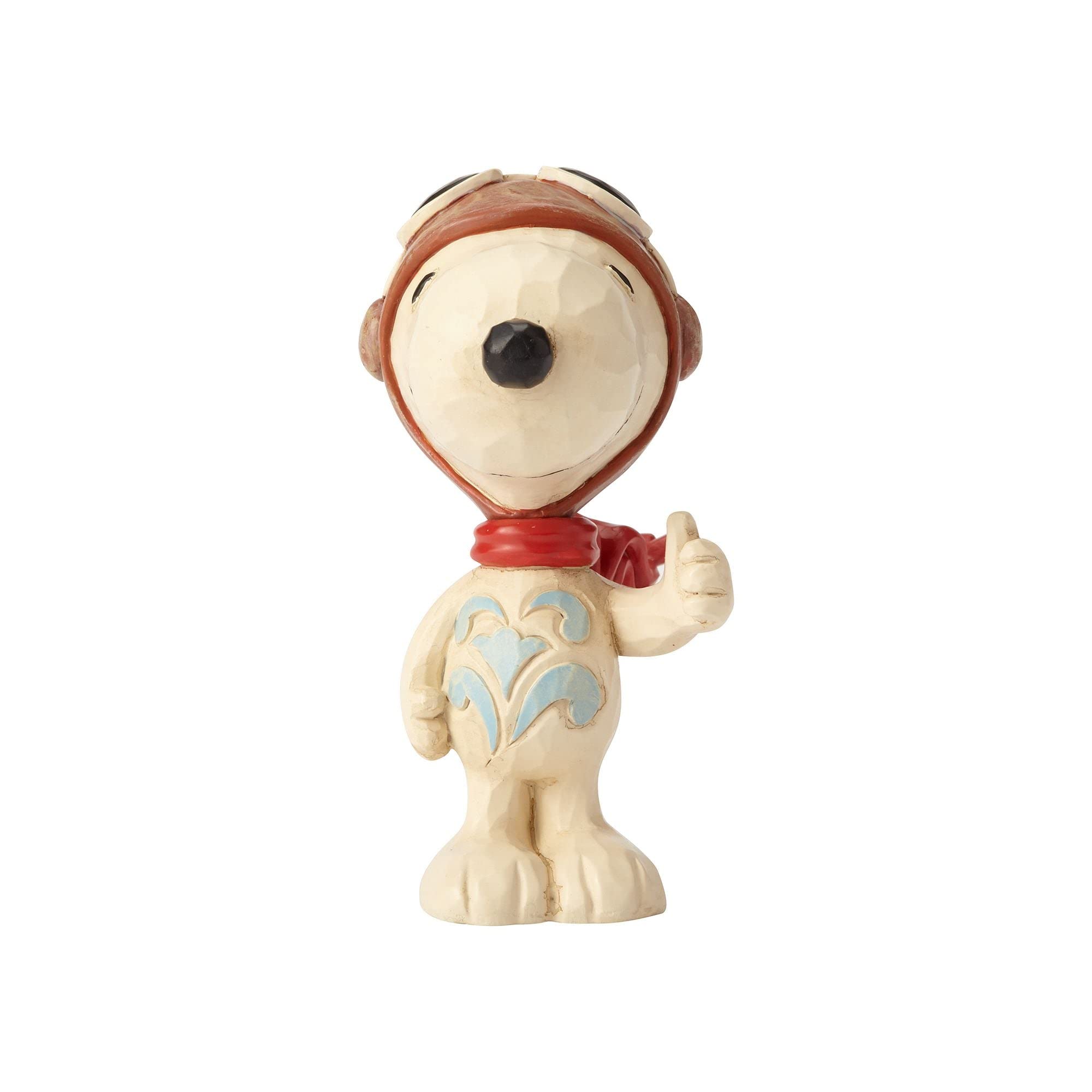 Enesco Jim Shore Peanuts Snoopy Flying Ace Miniature Figurine, 3 Inch, Multicolor