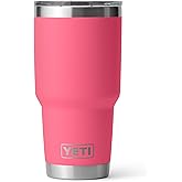 YETI Rambler 30 oz Tumbler, Stainless Steel, Vacuum Insulated with MagSlider Lid, Tropical Pink