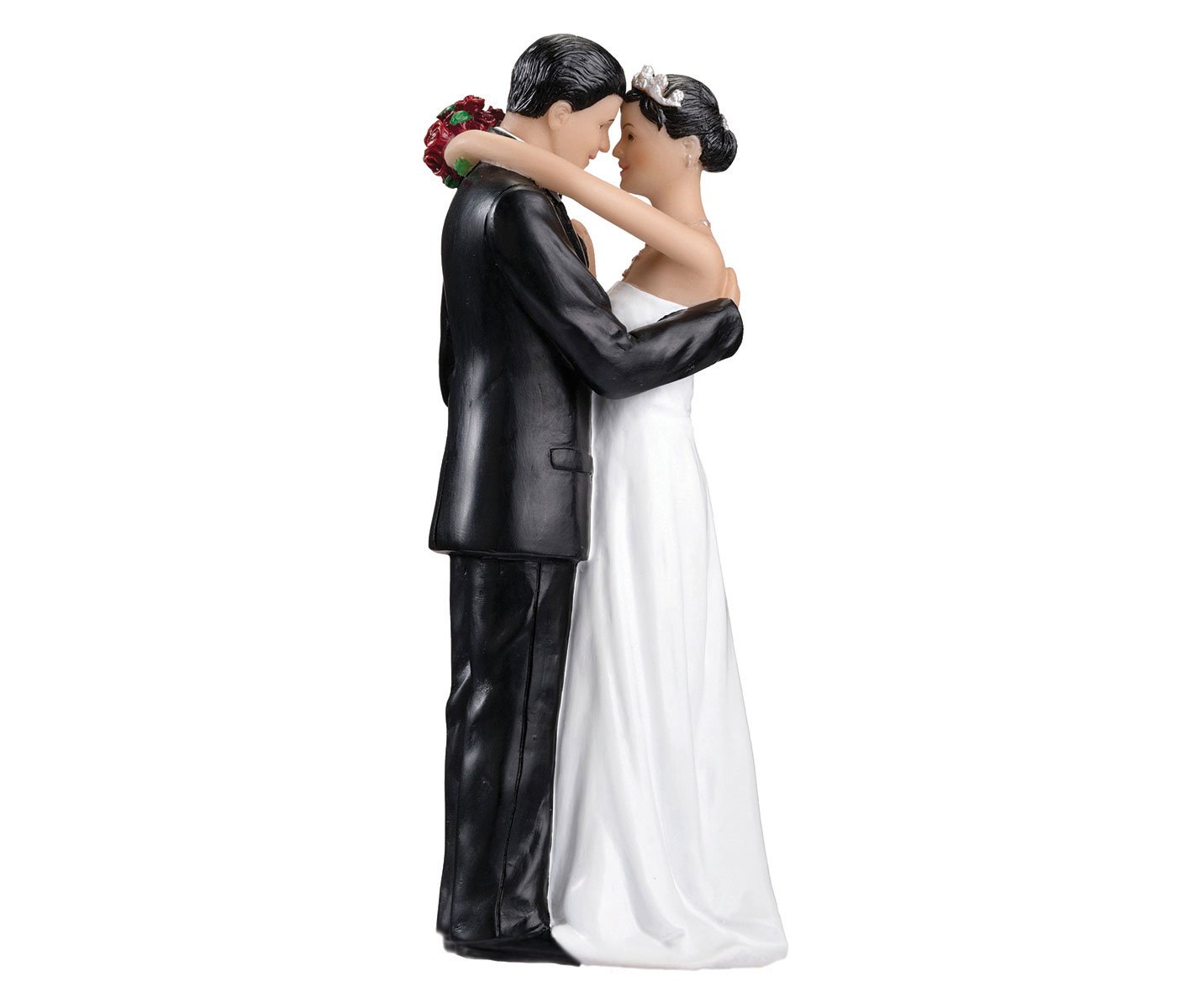 Bridal Wedding Figure Cake Topper African American Bride Groom