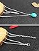 Suyi Womens Girls Double Layers Y Chain Green Stone Pendant Necklace Green