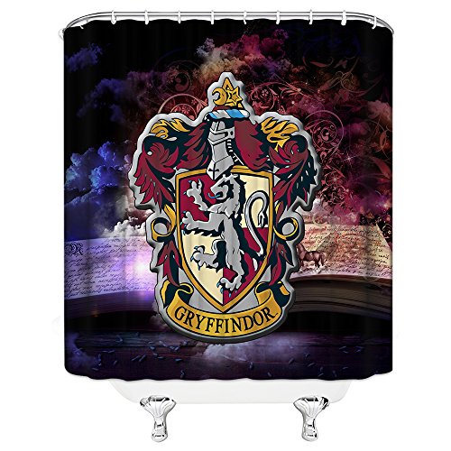 AMHNF Leopard Print Shower Curtain Romance Heart Mix Zebra Stripes Patchwork Creative Love Bathroom Fabric Decor Curtain, 70X70 Inch,Black Pink