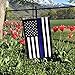 Thin Blue Line American 12 x 18 Inch Garden Flag Police Flag American Flag