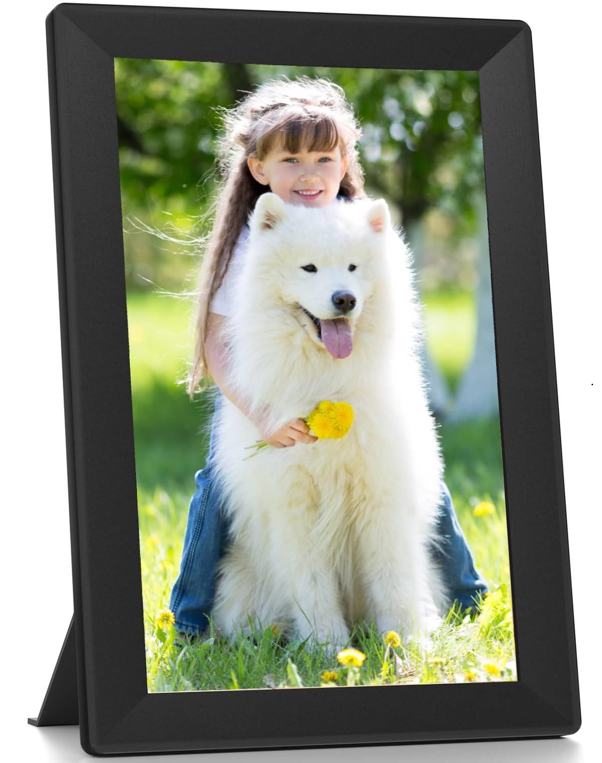 Uhale 10.1inch Digital Picture Frame WiFi Smart Touch Screen Digital Photo Frame 1280 * 800 IPS HD Display Screen Electronic Photo Frame 16GB Storage, Send Photos and Videos Instantly with Uhale