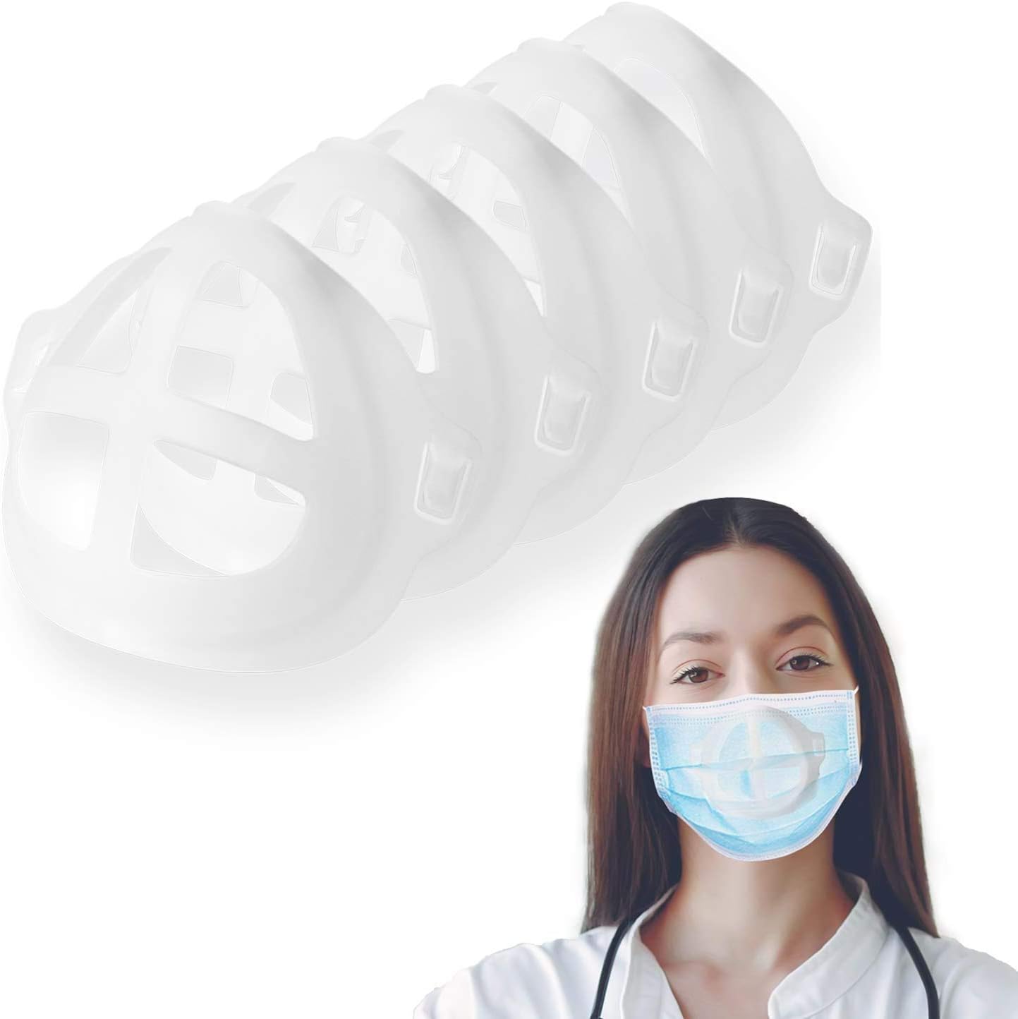 Plastic Mask Insert 10Pcs Face Mask Bracket Washable and Reusable