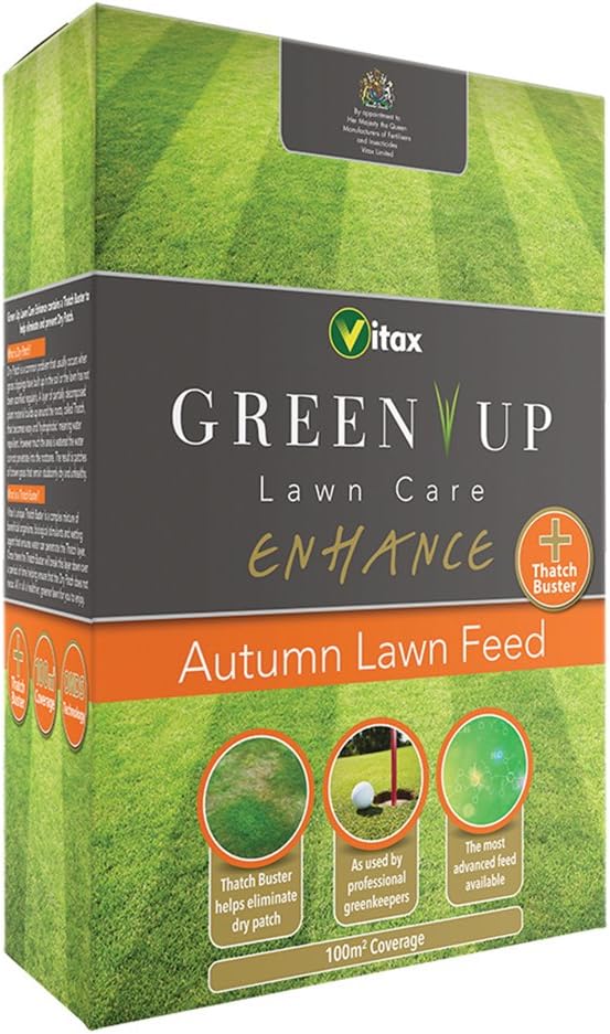 GREEN UP Vitax Enhance 100 sqm Granular Autumn Lawn Feed