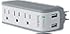Belkin 3-Outlet SurgePlus Mini Travel Swivel Charger Surge Protector with Dual USB Ports (2.1 AMP / 10 Watt), BST300