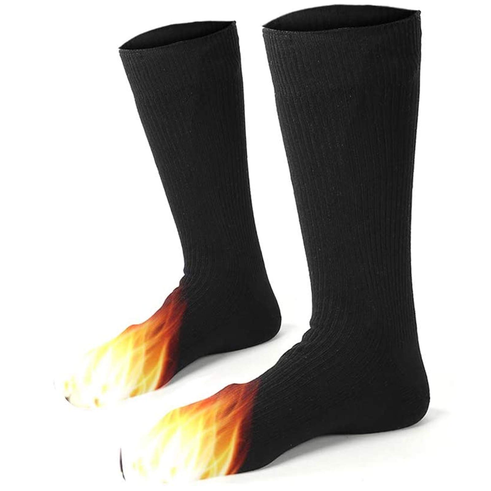 Electric Heated Socks, Battery Powered Winter Warm Comfortable Outdoor Ski Hike Camp Mountaineering Socks for Men & Women