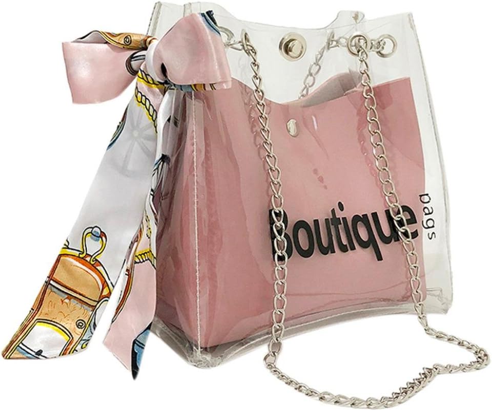 Handbags VEMOW Women Anti Theft Messenger Vintage Strap Crossbody Satchel Bags Purses Backpacks Shoulder Bags Clutches, PVC Clear Transparent Messenger Beach Casual Shopping Bag