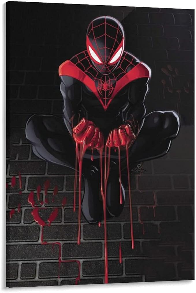 Amazon Co Jp マーベル映画スパイダーマン アニメ 壁紙漫画ポスター アートパネル キャンバス 壁アート モダン部屋飾り 版画 壁の絵 インテリア ホームアートワーク 30inch 50 75cm ホーム キッチン