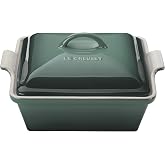 Le Creuset Stoneware Covered Square Casserole, 2.5qt. (9"), Artichaut