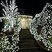 LE Solar Power 100 LED String Lights, 49ft/15m, Waterproof, Starry, Fairy, Light Sensor, Christmas Tree Garden Patio Home Wedding Holiday Celebration Outdoor Festival Decoration (Daylight White)