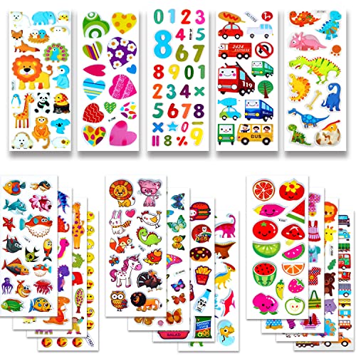 BEESTECH Stickers for Kids 2, 3, 4 Year