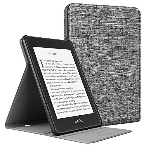 Fintie Flip Case for All-New Kindle Paperwhite (10th Gen, 2018 Release) - Multiple Angle Slim Lightweight Stand Cover with Auto Sleep/Wake for Amazon Kindle Paperwhite E-Reader, Denim Gray
