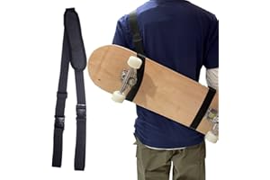 Swantú Skateboard Shoulder Carrier Skateboard Carry Strap Longboard Backpack Carrier Sling Skateboard Holder Accessories,Blac