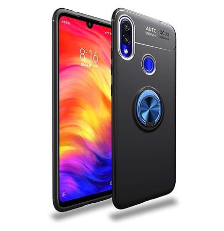 LAGUI Hülle, für Xiaomi Redmi Note 7/ Note 7 Pro, Ultradünne Weiche Silikon Magnetischen Autohalterungen Spezielle Handyhülle