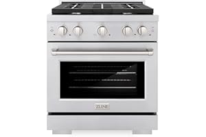 ZLINE 30 in. 4.2 cu. ft. Paramount Gas Range with 4 Burner Cooktop and Convection Gas Oven in Stainless Steel (SGR30)