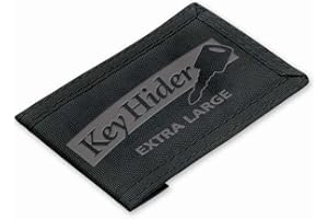 Lucky Line Key Hider Pouch, Velcro Nylon Adhesive, Extra Large (91301),Black