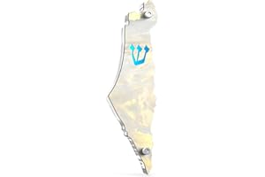 TYLDUM Genesis Mezuzah for Door – Modern Acrylic Mezuzah Case Without Kosher Scroll – Handmade in Canada Judaica Gift, Weatherproof, Jewish Artisan Design, Clear Case (Map, Smoke White)