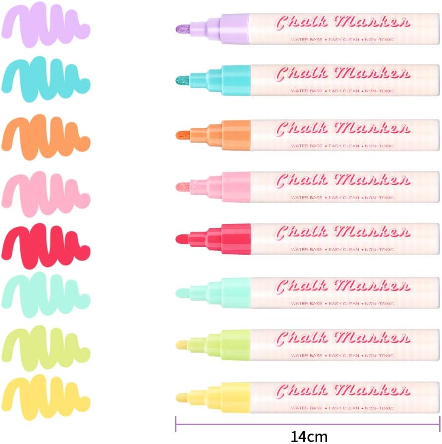 8 Stuck Kreidestift Farbig Sortiert Fur Tafel Fenster Trocken Abwischbare Kreidemarker Tafelstift Whiteboard Marker Ertisa Kreidemarker Fur Kartenherstellung Diy Fotoalbum Gebrauch