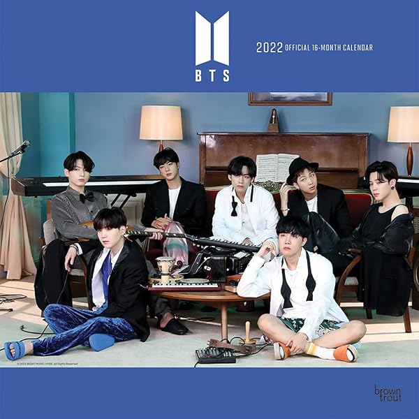 BTS OFFICIAL 2022 7 x 7 Inch Monthly Mini Wall Calendar, K-Pop Bangtan Boys  Music: BrownTrout Publishers Inc., BrownTrout Publishers Editing Team,  BrownTrout Publishers Design Team, BrownTrout Publishers Design Team:  0097815449452: Amazon.com: Books