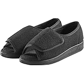 Silverts Diabetic Open-Toe Shoes for Women | Extra-Wide Non-Slip Comfortable Slippers for Elderly, Swelling, Sensitive Feet